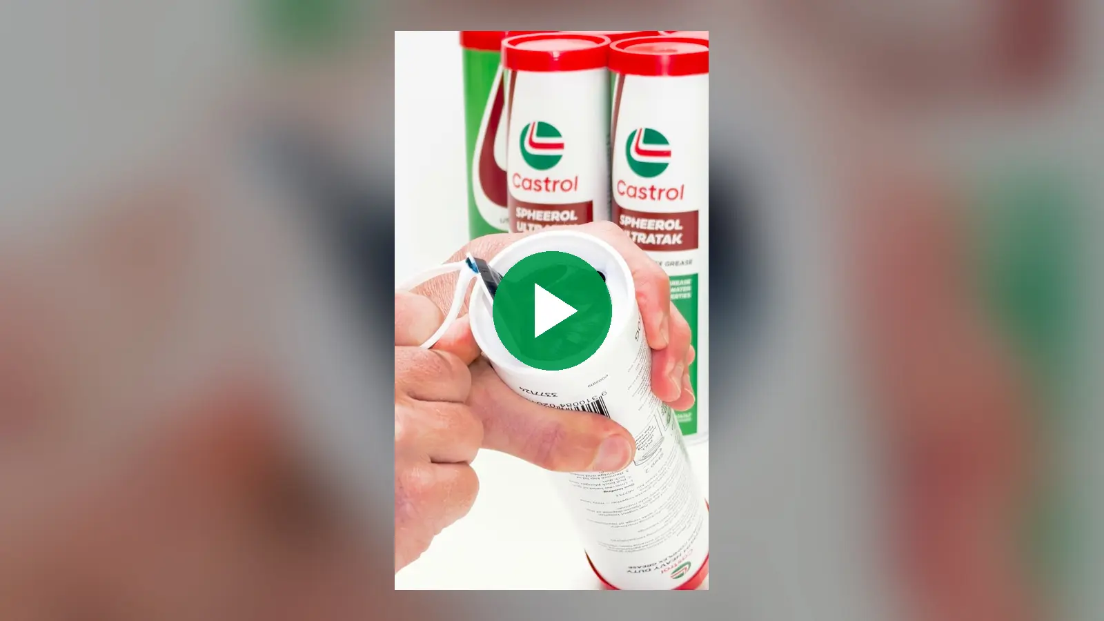 How to open a Castrol grease cartridge 1 How to open a Castrol grease cartridge